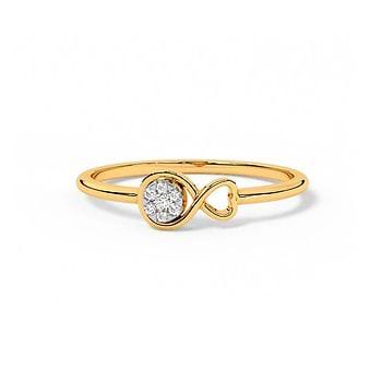 Infinite Heart Diamond Ring