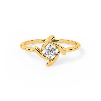 Swirly Shine Diamond Ring