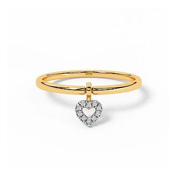 Hanging Hearts Diamond Ring