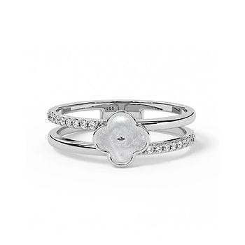 Clover Lines Diamond Ring