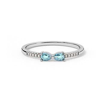 Tiny Dots Gemstone Ring
