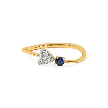 Triangle Fae Gemstone Ring