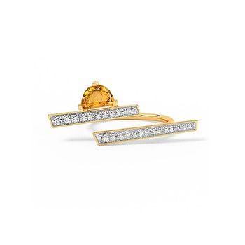 Raysen Gemstone Open Ring