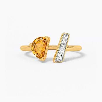 Solstice Light Gemstone Open Ring