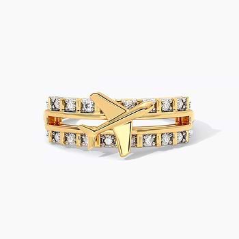 Flight Trail Gemstone Ring