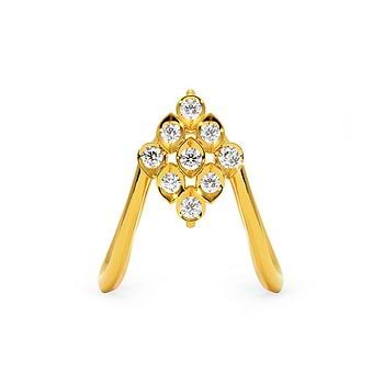 Contour Kite 22KT Diamond Vanki Ring
