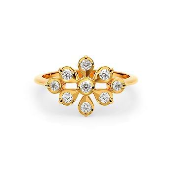 Couture Cluster 22KT Diamond Ring