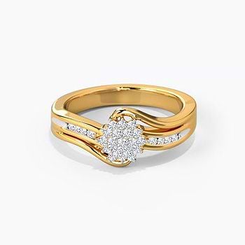 Artistic Floral Diamond Ring