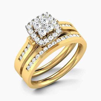 Dazzle Diamond Bridal Ring Set