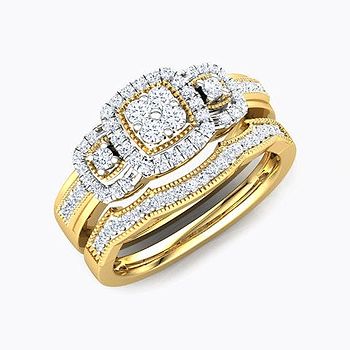 Splendour Diamond Bridal Ring Set