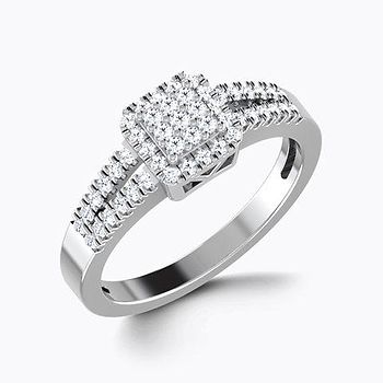 Zuri Square Diamond Ring