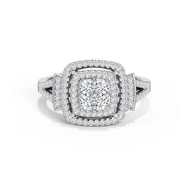 1.22 Carat Ideal Square Ring 35569