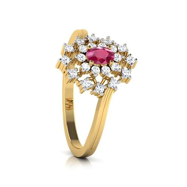 Caratlane ruby ring top