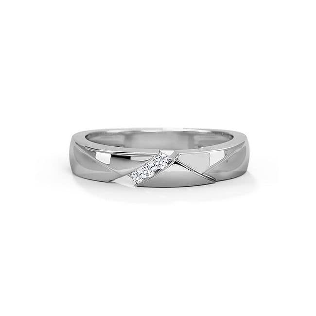 Sapphire + Diamond Petalo Platinum Ring