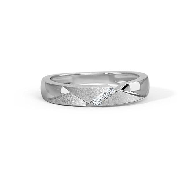 Buy Mez Platinum Ring For Men Online | CaratLane