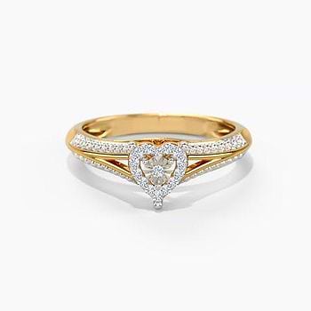 Ilda Miracle Plate Heart Diamond Ring