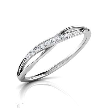 Beryl Overlapping Diamond Ring