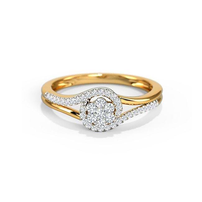 Buy Artistic Floral Diamond Ring Online | CaratLane