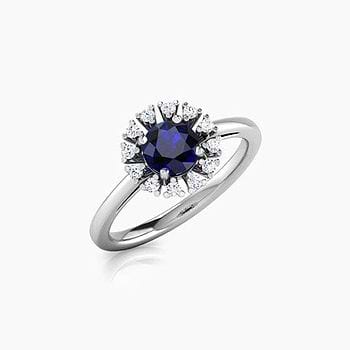 Azura Halo Diamond Ring