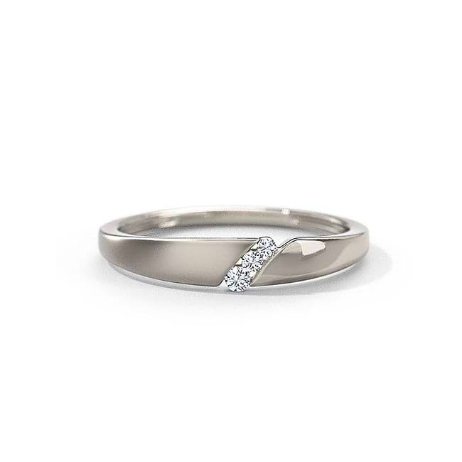 Chrissy Platinum And Rose Gold Band For Her Online Jewellery Shopping India  | Platinum 950 | Candere by Kalyan Jewellers