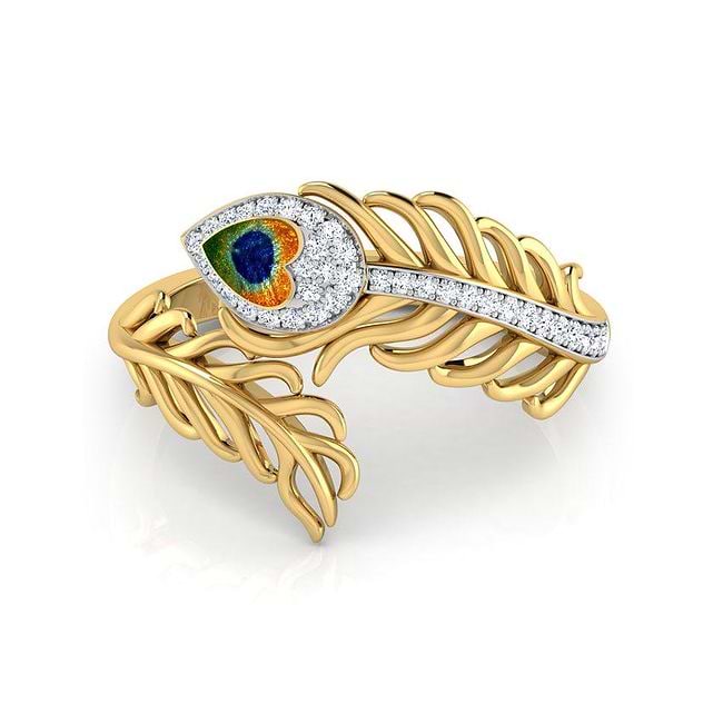 Peacock Oxidised Nakshi Finger Ring – Rajesh Jewels