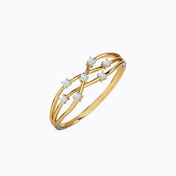 Intertwined Glim Diamond Ring