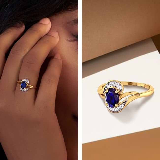 Buy Floret Leaf Diamond Ring Online | CaratLane