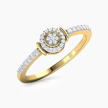 Classic Halo Diamond Ring