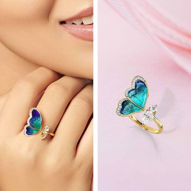 Caratlane butterfly ring online