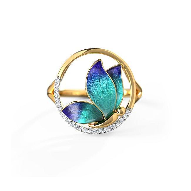 Tanishq butterfly ring deals