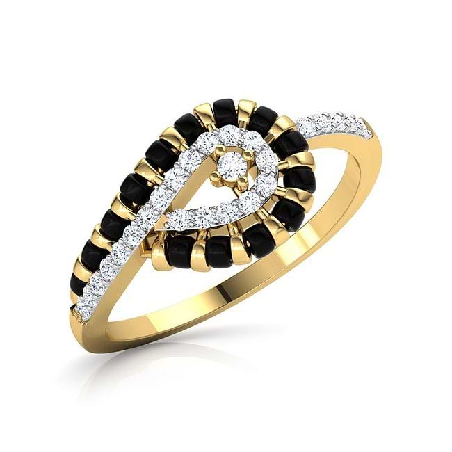 Classic Two-Tone Diamond Ring | Timeless Diamond Ring | CaratLane