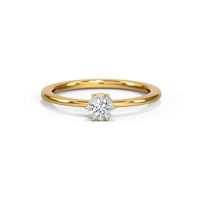 Avery Hammered Gold Ring | Stylish Gold Rings | CaratLane