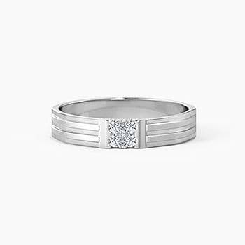 Aaron Platinum Band for Men