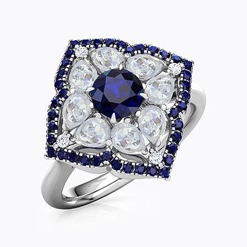 Lisha Bloom Diamond Ring