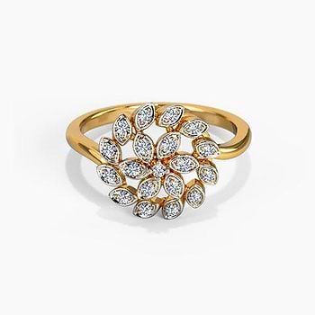 Flickering Petals Diamond Ring