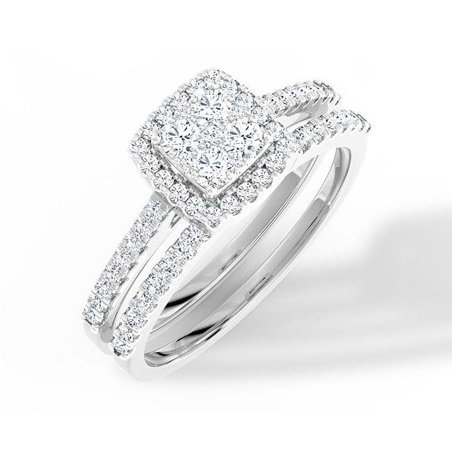 Glitter Miracle Plate Diamond Ring | Radiant Diamond Rings | CaratLane