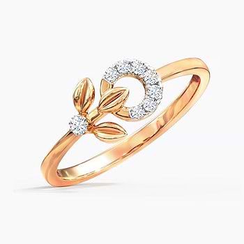 Encircle Fern Diamond Ring