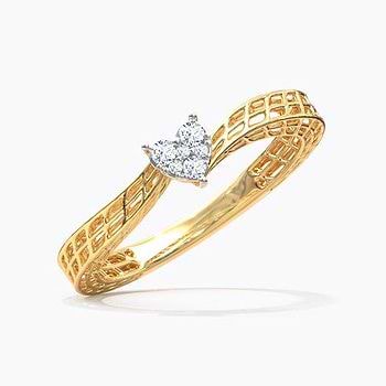Love Mesh Diamond Ring