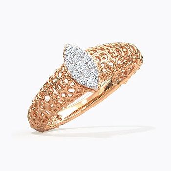Marquise Mesh Diamond Ring