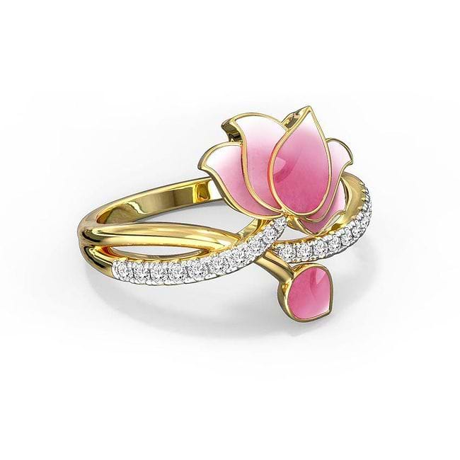 Caratlane cheap lotus ring