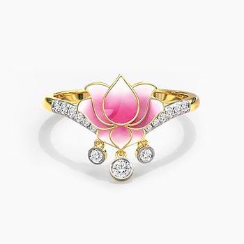 Radiance Lotus Diamond Ring