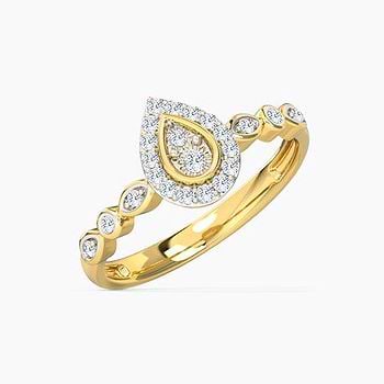 Pear Sparkle Diamond Ring