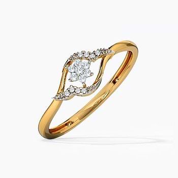 Gleaming Ornate Diamond Ring