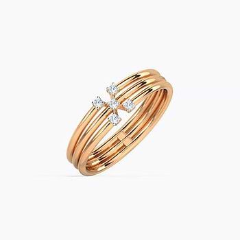 Triune Sparkle Diamond Ring