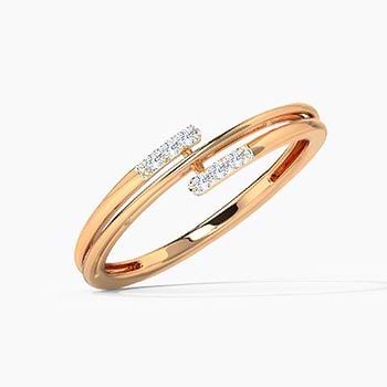 Classic Treble Diamond Ring