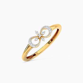 Elegant Floret Diamond Ring