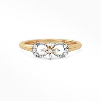 Elegant Floret Diamond Ring