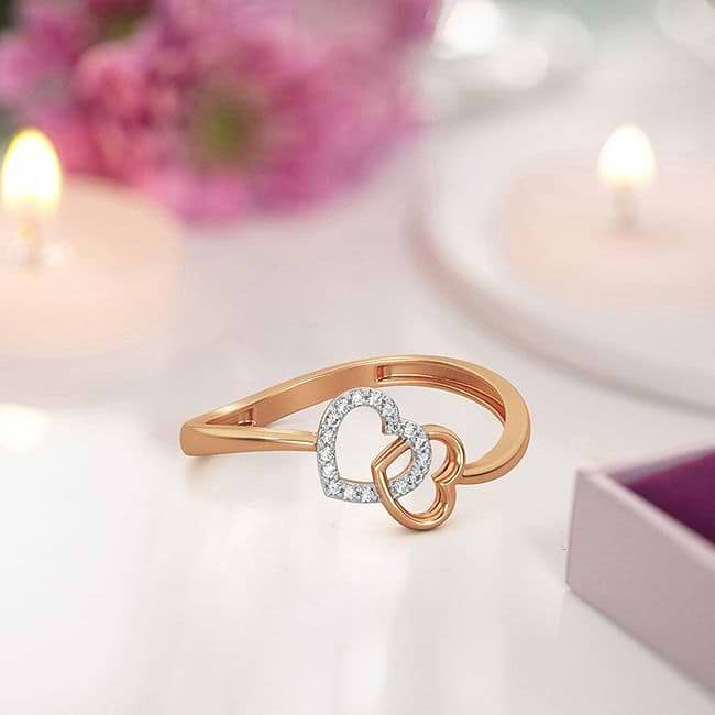 Caratlane best sale heart rings