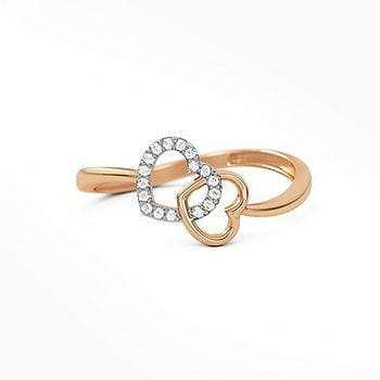 Tangled Heart Diamond Ring