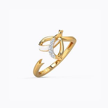 Ivory Heart Diamond Ring
